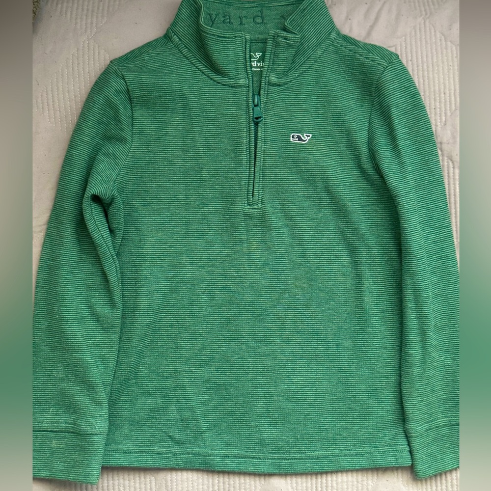 Vineyard Vines Kids Green Quarter-Zip
